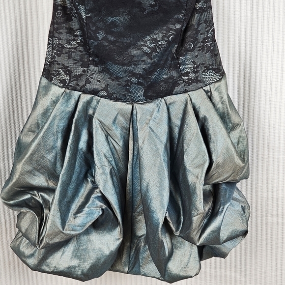 Jessica McClintock Dress Size 10 Strapless Lace‎ Poof Skirt Formal Prom Dance - Picture 12 of 13